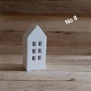 Deko 1 Petit Häuschen Scandi Style No 8 weiß